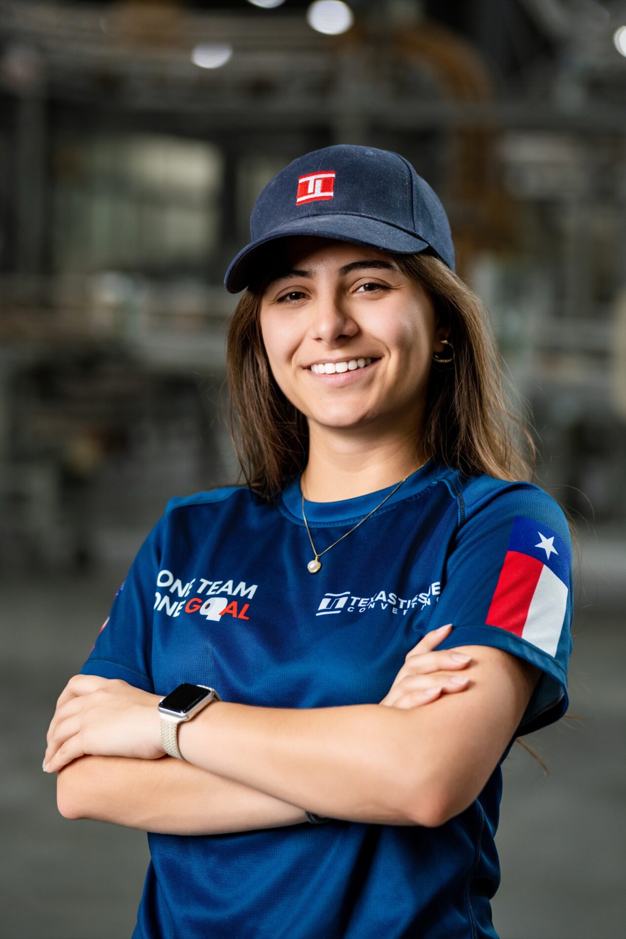 Portrait of a Texas Tissue employee in the production facility